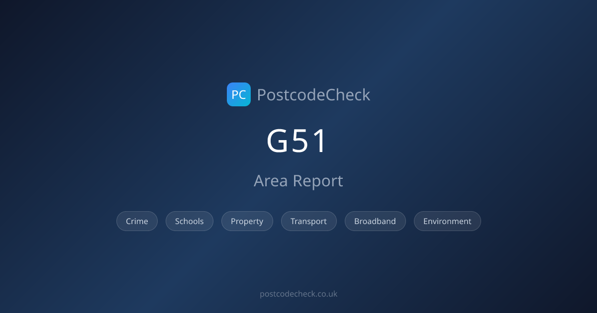 G51 Postcode Area Guide | Crime, Schools, Property Report 2026 ...